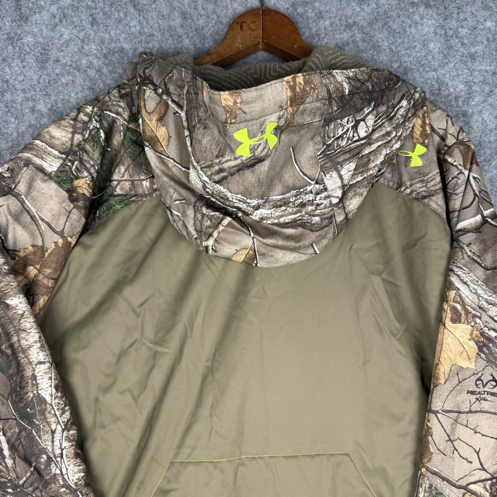 Under Armour Scent Control Infrared Camo Hooded Barrier Jacket Realtree 2XL