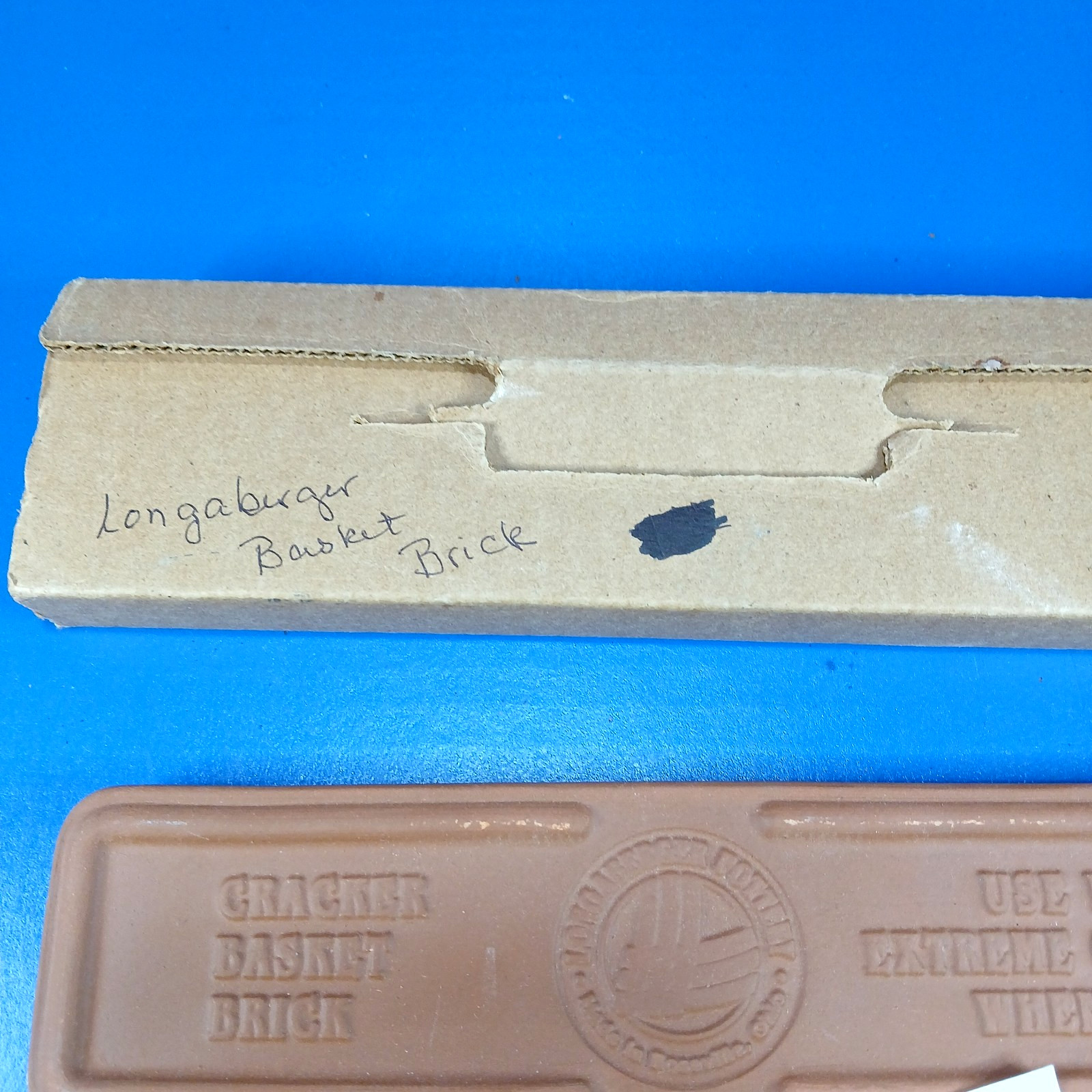 Warming Brick #30201 for Longaberger Cracker Basket w Care / Use Instructions