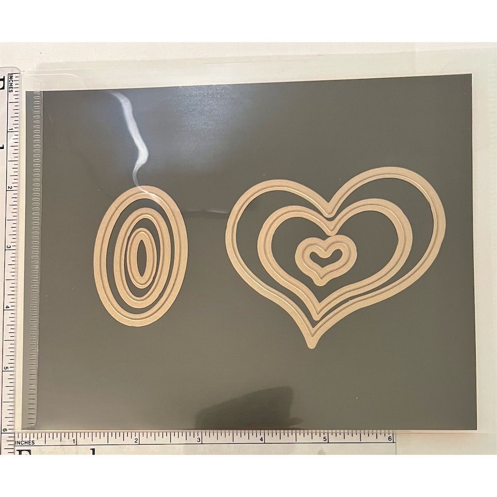 Spellbinders Nested Heart & Oval Die Set for Scrapbooking Crafts