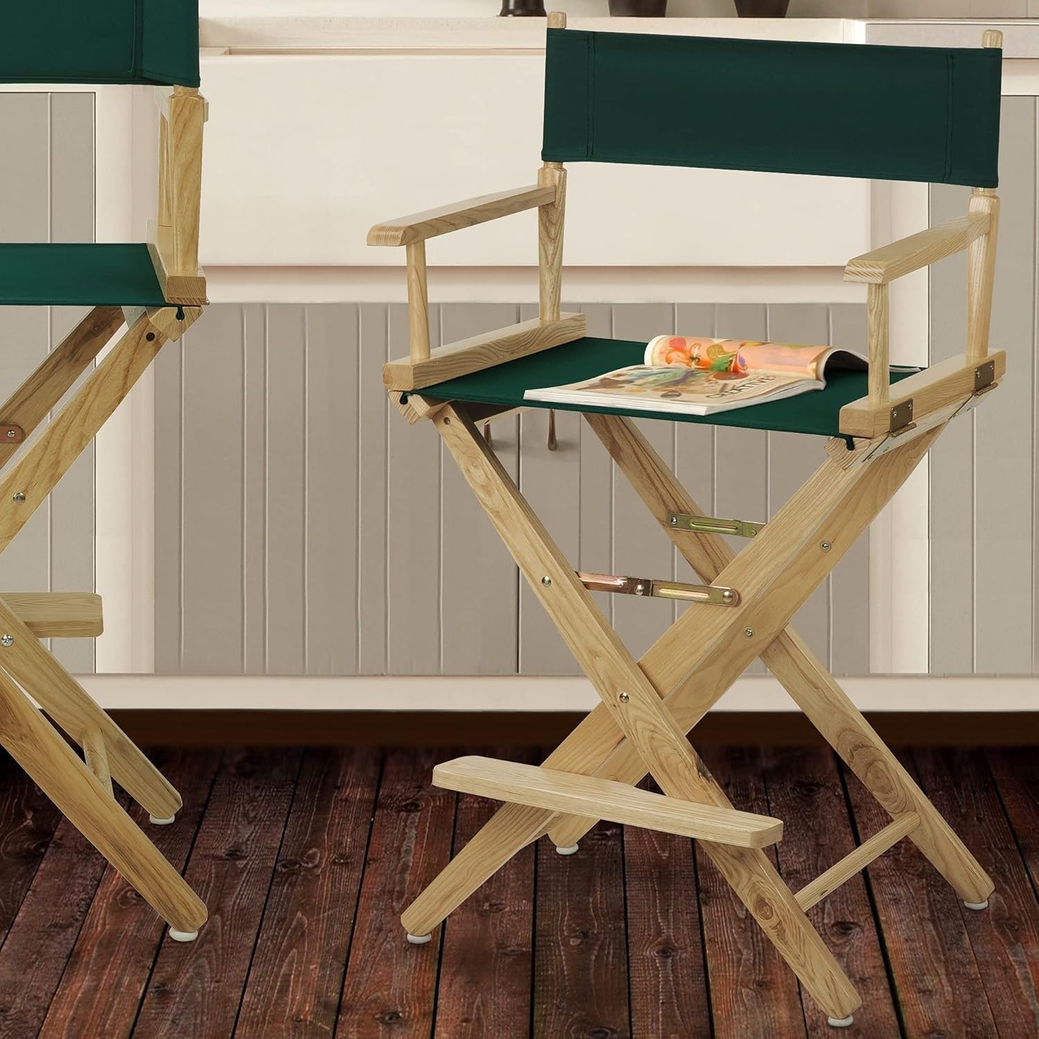 American Trail Extra-Wide Premium Director Chair 24" H Counter Height Livingroom