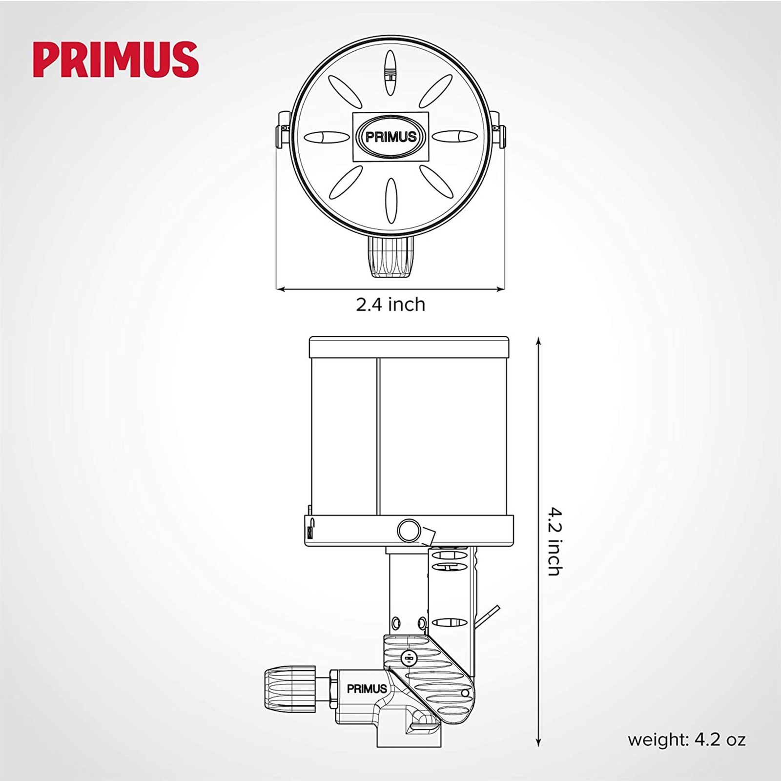 Primus Micron gas lamp lantern light adjustable bright ignition hanging system