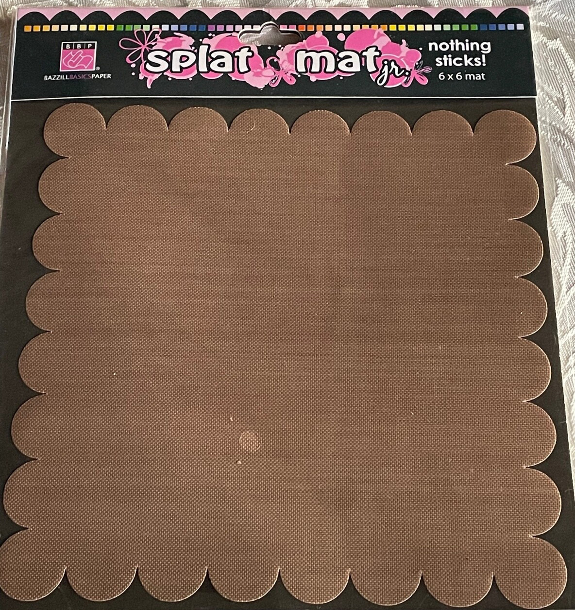 Bazzill Basics 6x6 Splat Mat Jr Nothing Sticks! Scrapbooking Crafts NIP
