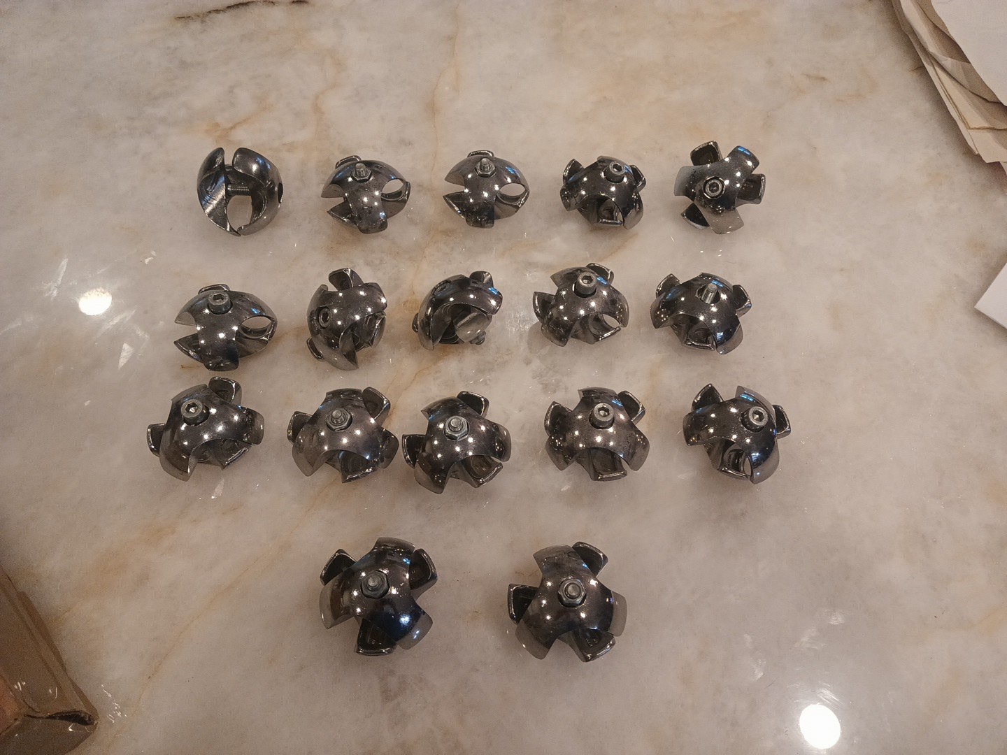 Chrome 25 Mm 2 Way And 3 Way Tube Pipe Rail Accessories Qty 17