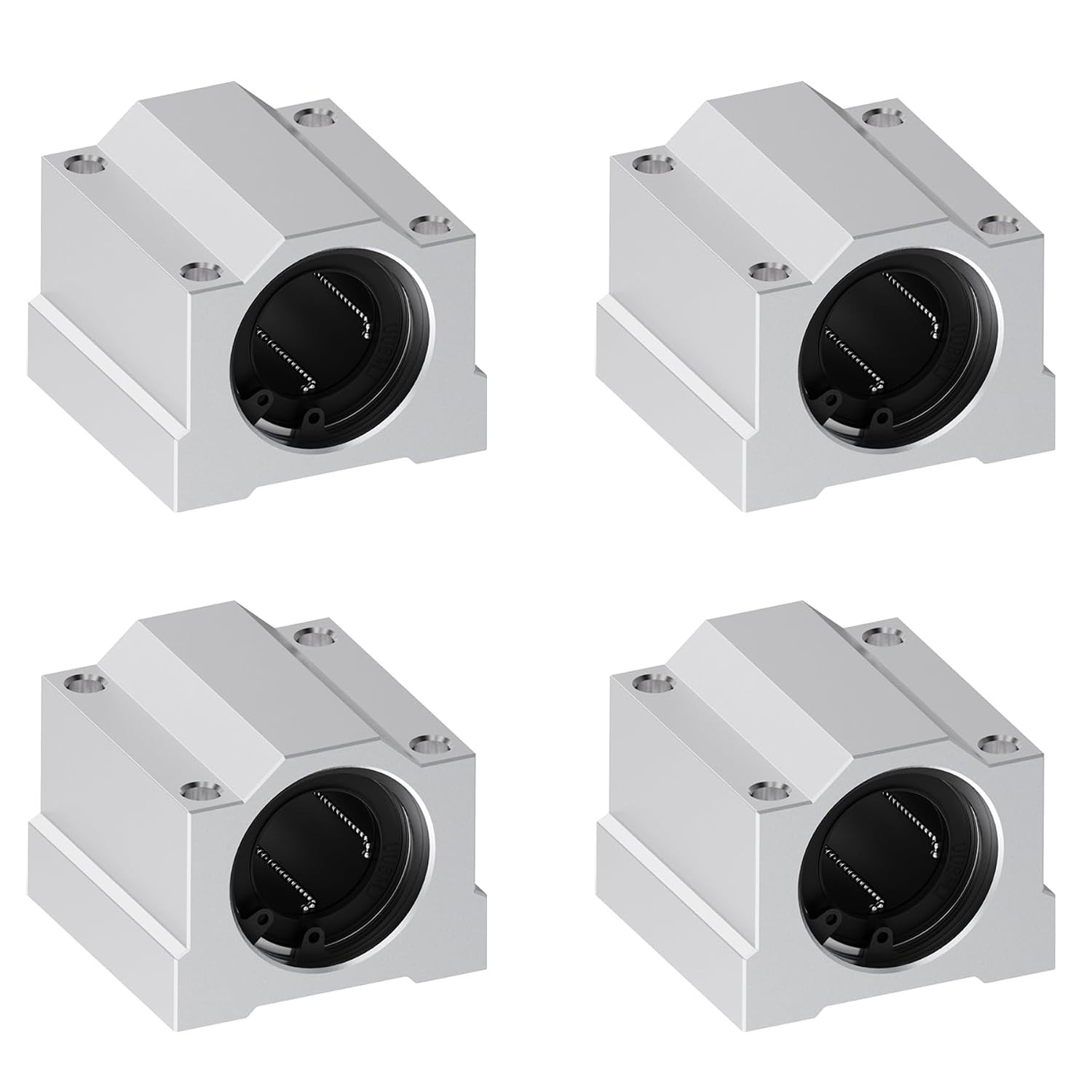 4 Pcs SCS8UU Linear Ball Bearings 8mm ID 30mm Length Aluminum Slide Block Double