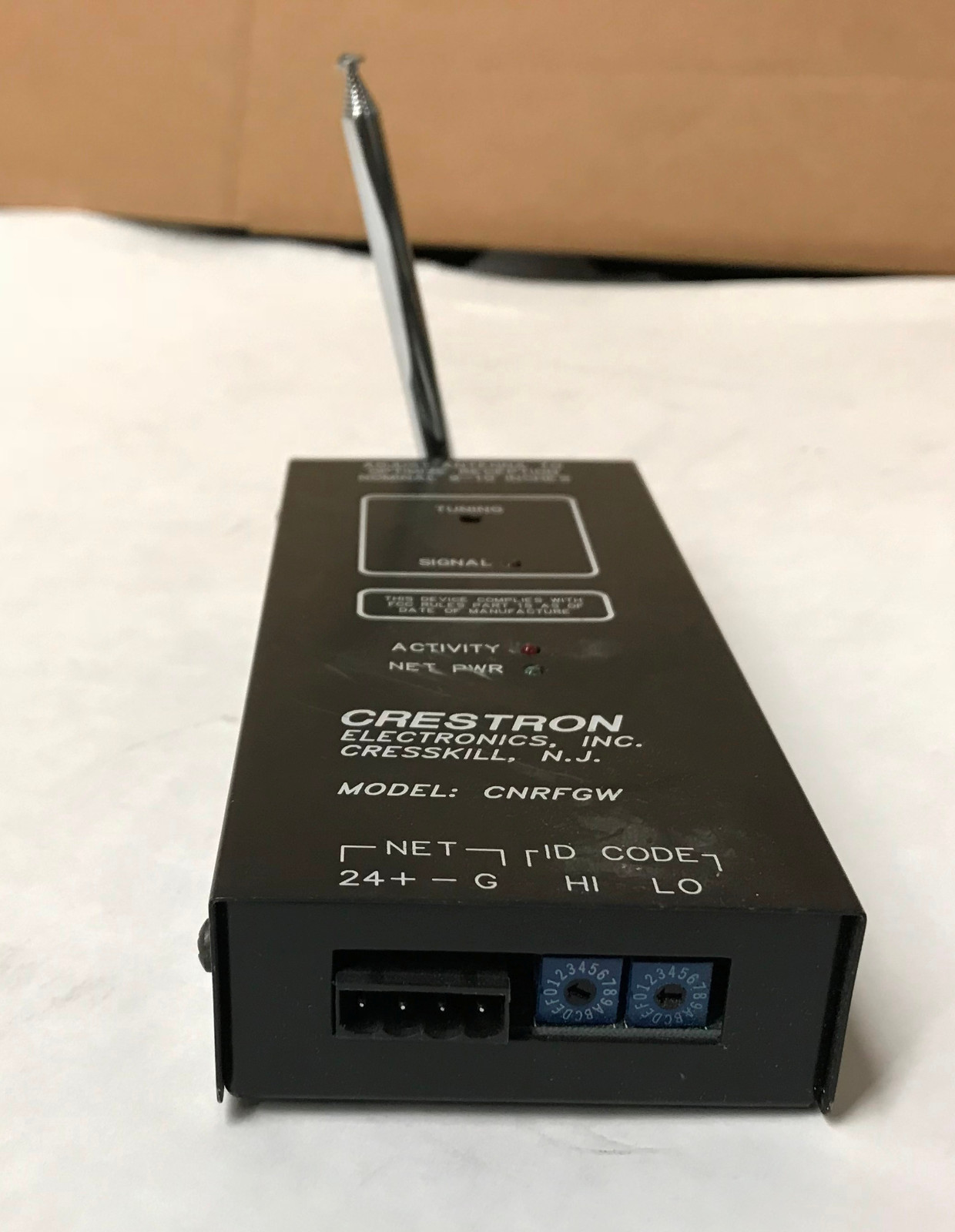 Crestron CNRFGW 1 Way RF Gateway Receiver Transmitter Module w/ Antenna