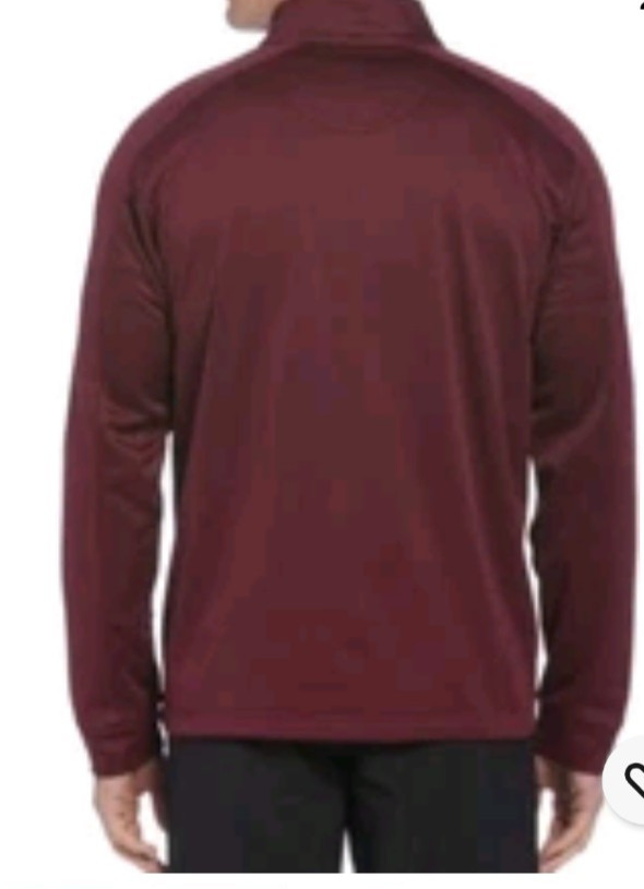 Callaway Men's 1/4 Zip Pullover Performance Mock Neck Size Medium Chest Pocket