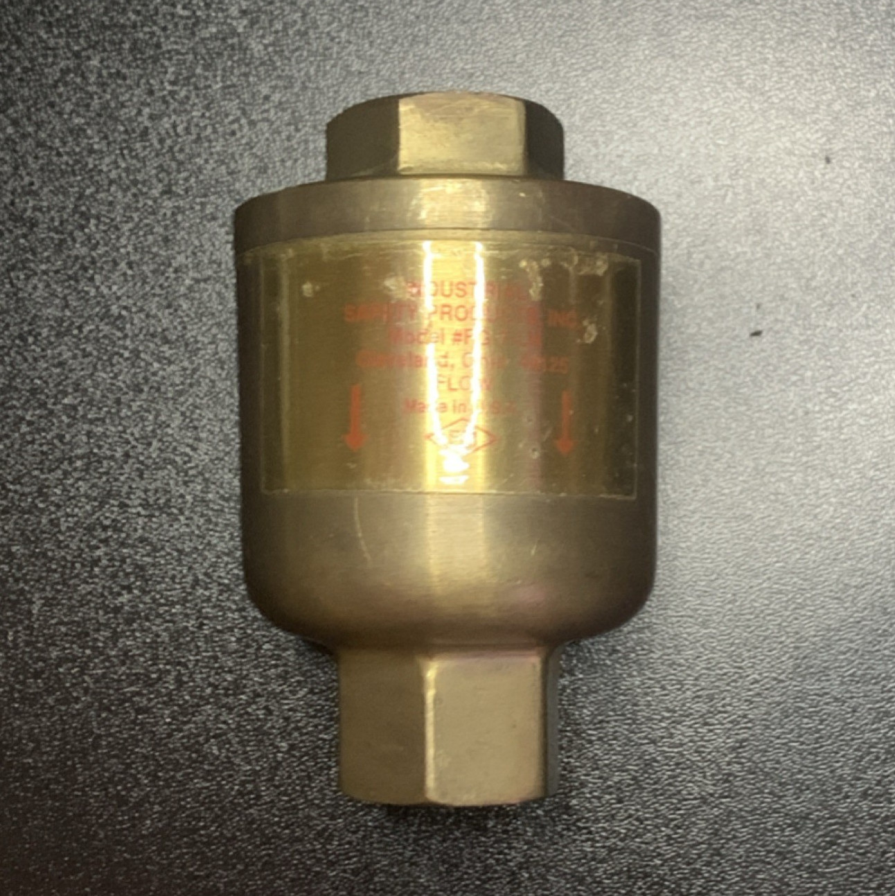 Industrial Safety Products Inc Flashback Arrestor SFG-7-LH