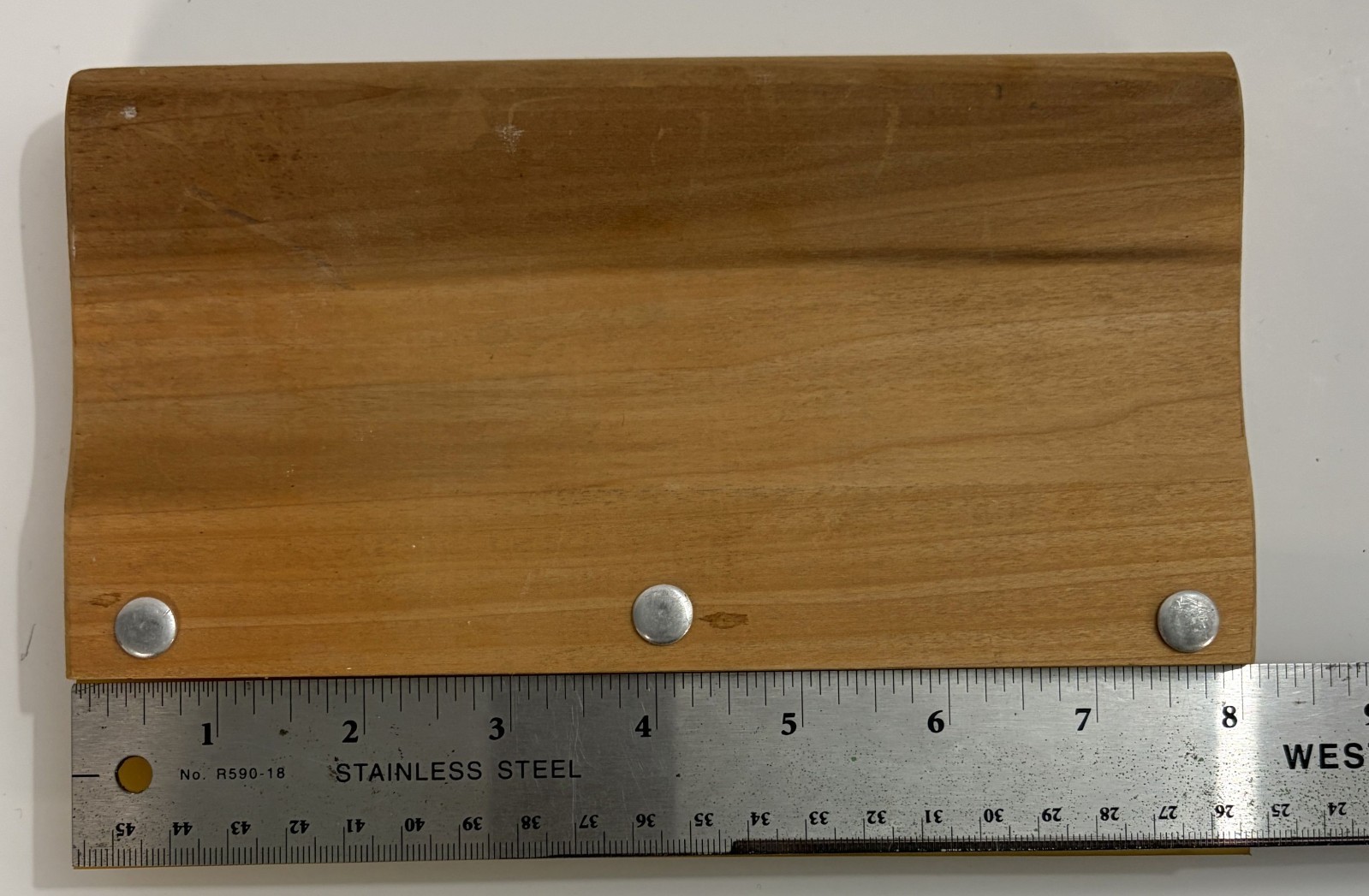 Wooden 8" Handle Squeegee with Square Rubber Blade