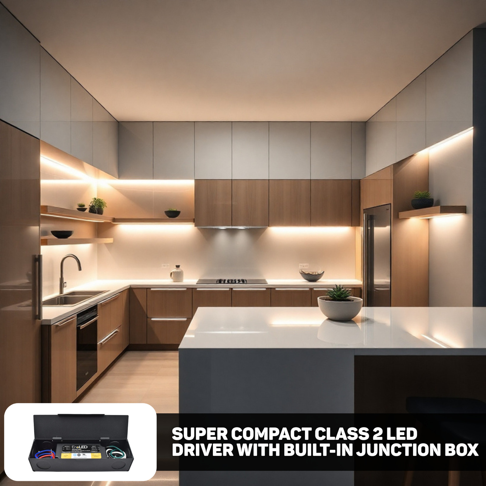 EnoLED Super Compact Dimmable LED Driver Class 2 XRD Series Dimmable 12V
