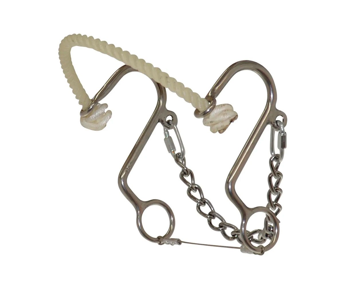 REINSMAN Diamond R Little S Hackamore Bit for Horse, DR058