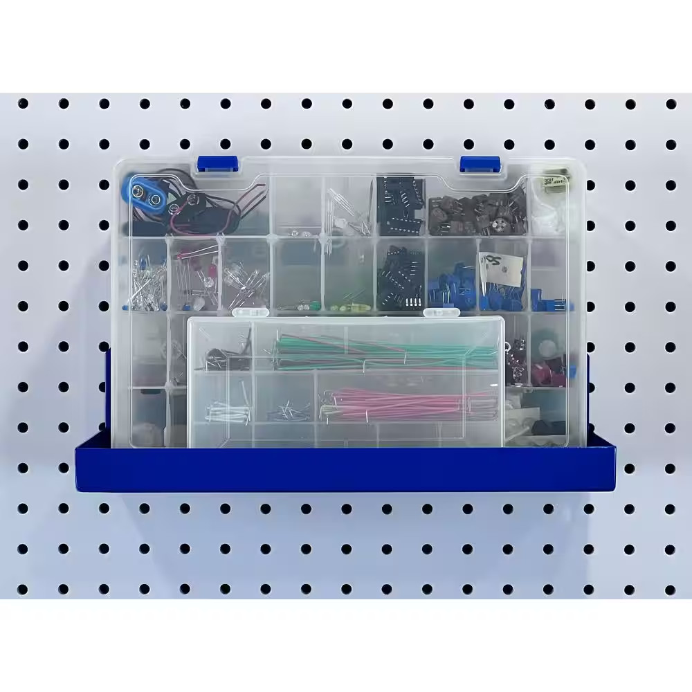12 In. W X 6 In. D Blue Epoxy Coated Steel Shelf for Duraboard