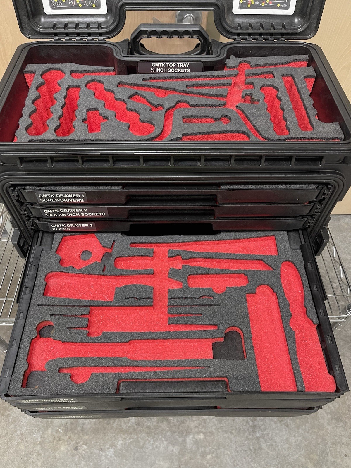 Snap-on Tools GMTK 6 Drawer All-Weather Rolling Tool Box Empty Case Only!