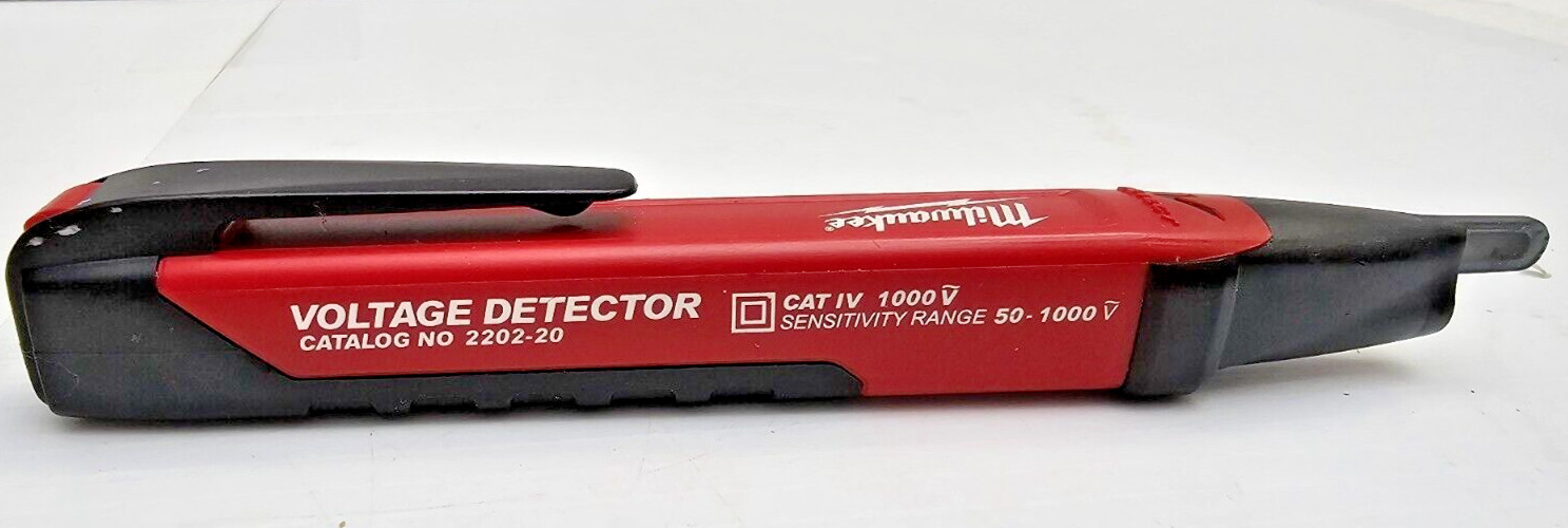 Milwaukee Dual Range Voltage Detector 2203-20 LED Light Electrician Tester P3