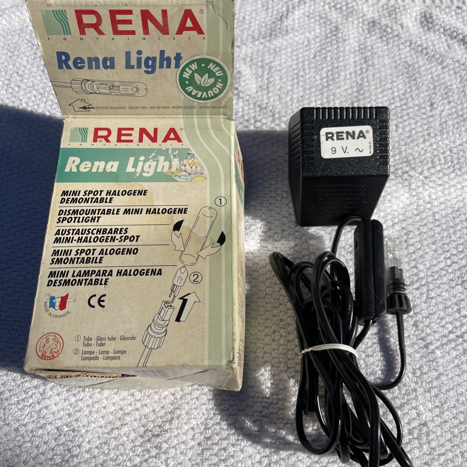 RENA LIGHT  Complete Mini Spot Halogen  Spotlight Aquarium  Tank Light Kit NEW