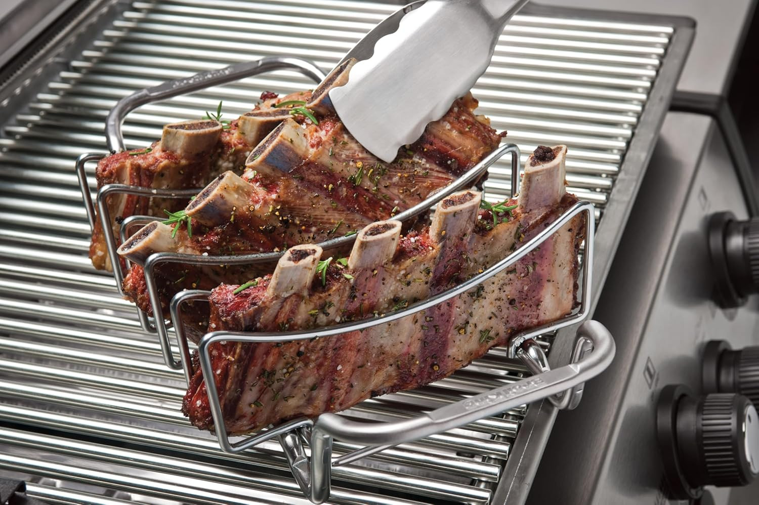 62602 Stainless Steel Rib Rack and Roast Support