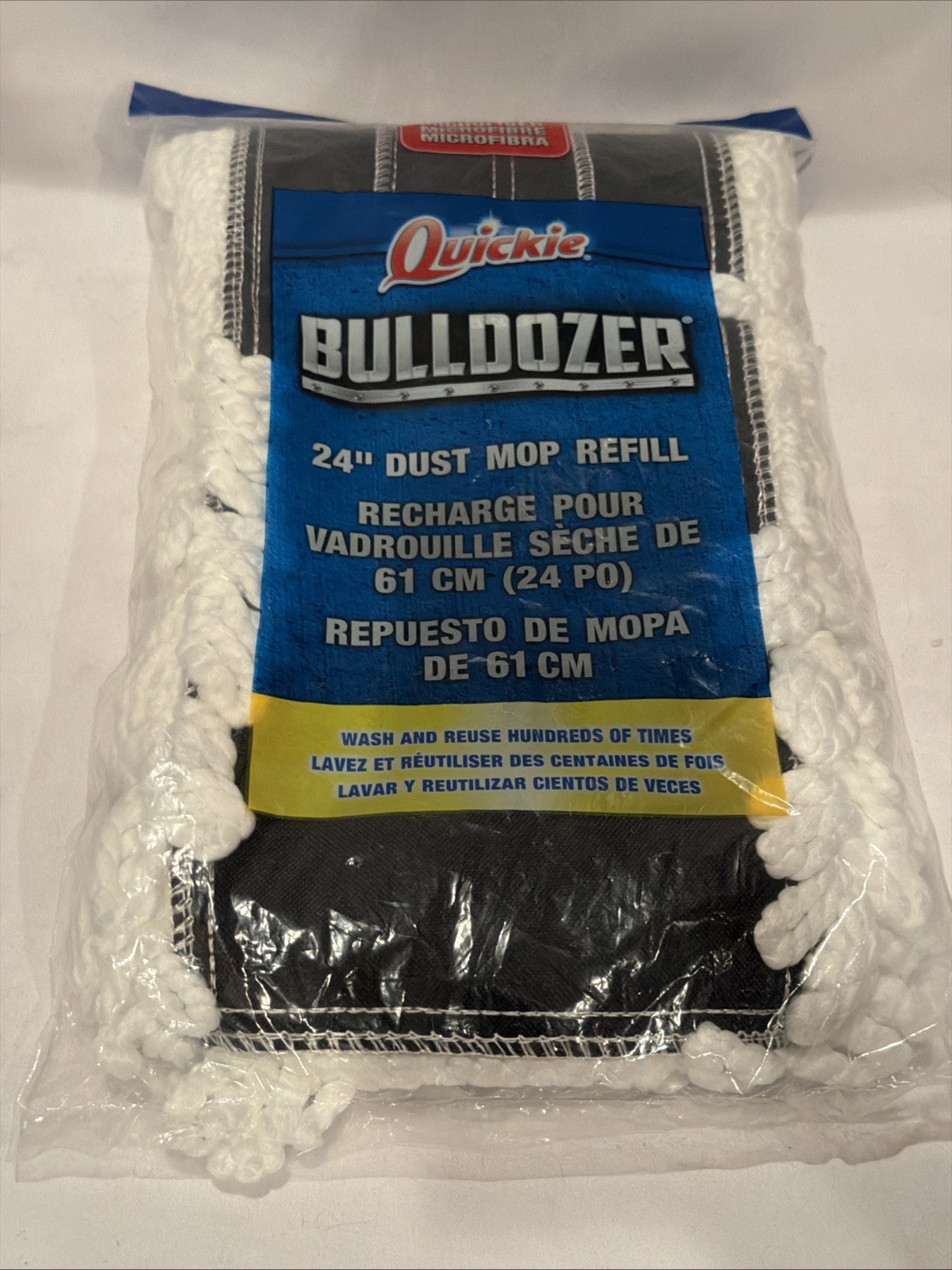 Quickie BULLDOZER Microfiber 24" Dust Mop Refill #0694M