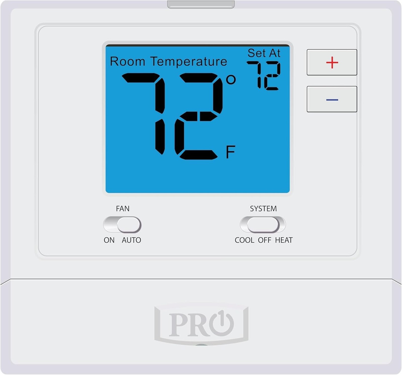 PRO1 T701 Single Stage Non-Programmable Wall Thermostat for 1 Heat/1 Cool Con...