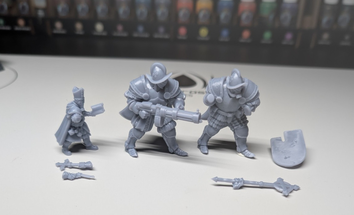 Papal August Release (3 Miniatures) - Trench Crusade Compatible - Cleric & Armor