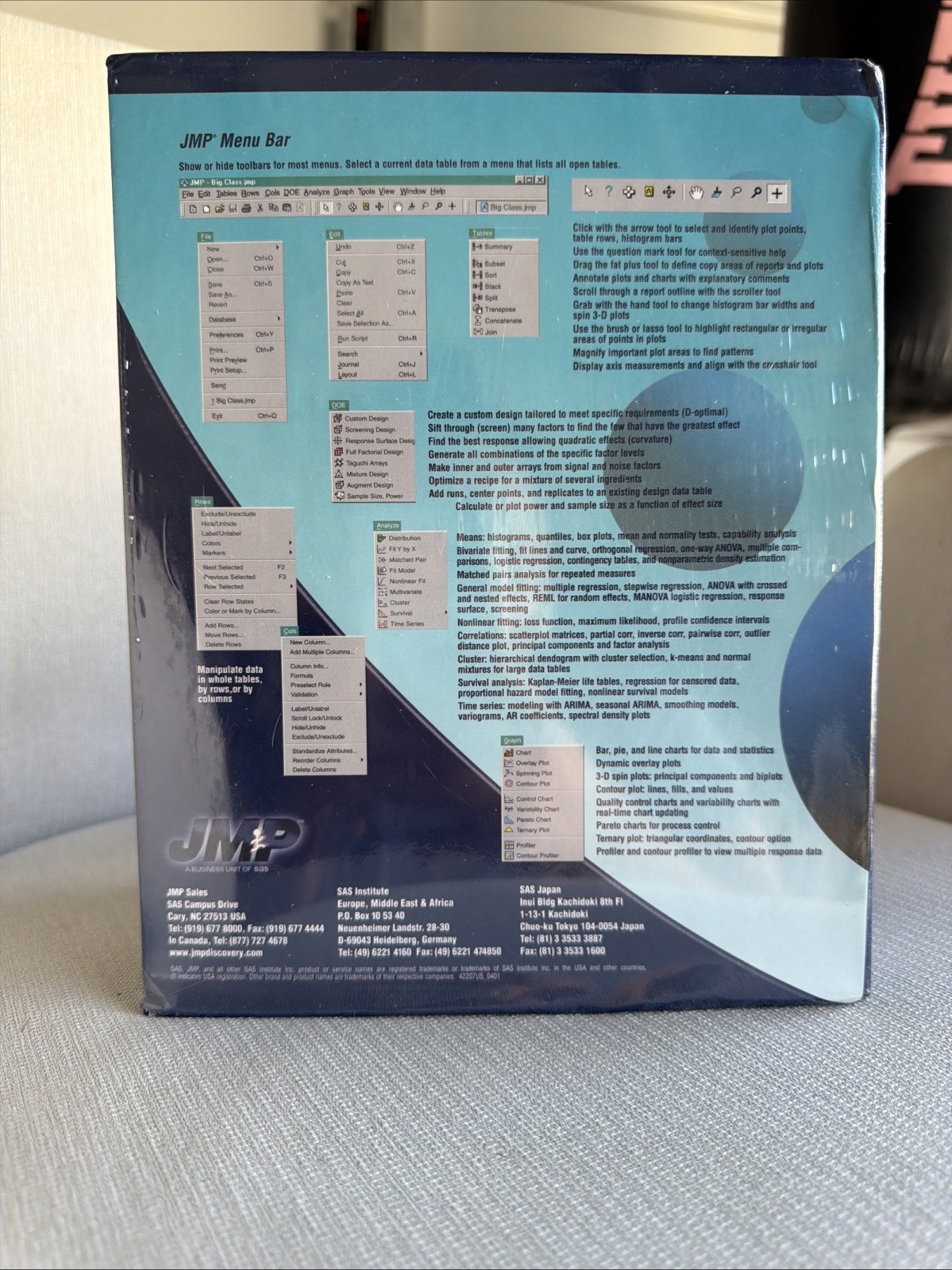 Factory Sealed SAS JMP 4.0.4 Statistical Software Box Vintage