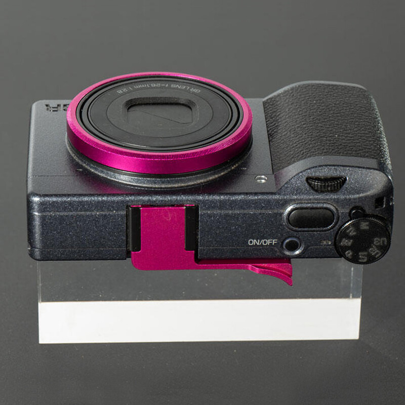 Finger Rest Thumb Grip Hot Shoe Cover Handle Lens Ring For Ricoh GR3 GRIIIX GR3X