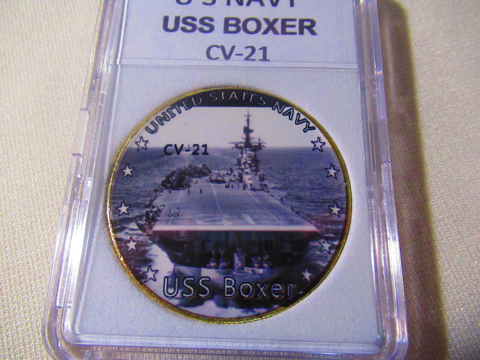 US NAVY - USS BOXER CV-21 Challenge Coin