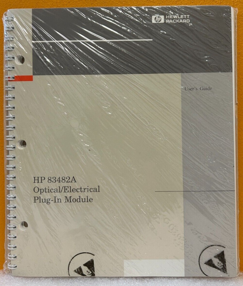 HP / Agilent 83482-90003 1999 Optical / Electrical Plug-In Module User's Manual.