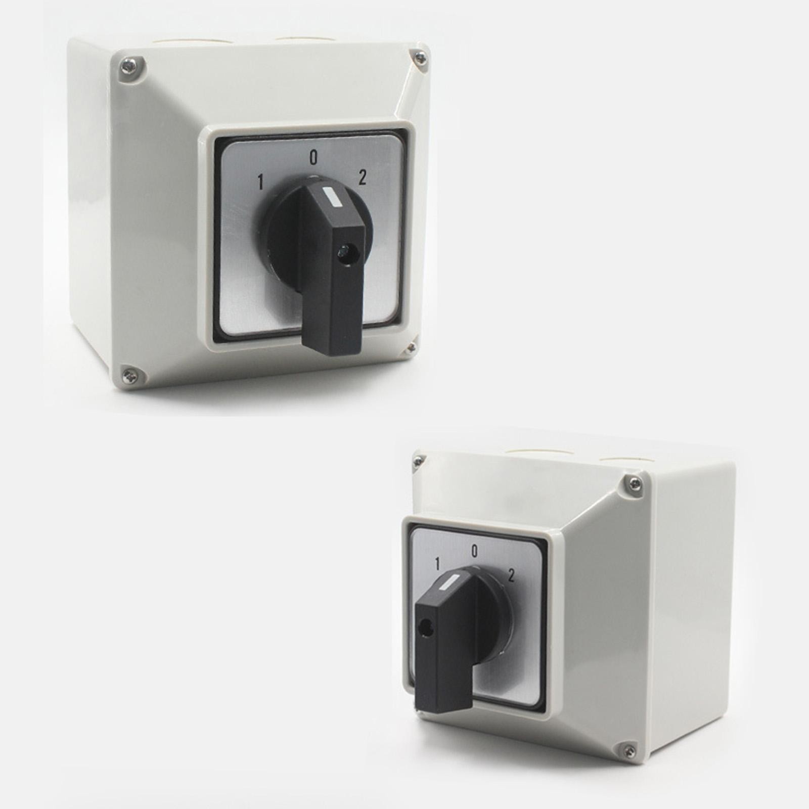 Changeover Switch Universal 3 Position Waterproof Base Box for Power Switch