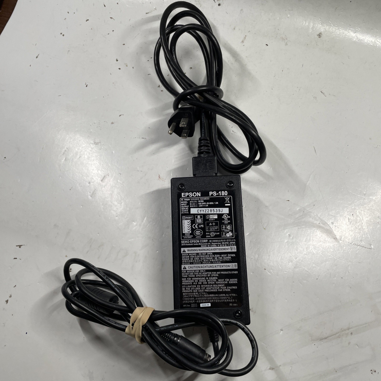 Genuine Original Epson PS-180 Power Supply 3 Pin 24V 2A M159A For TM-T88 M129C
