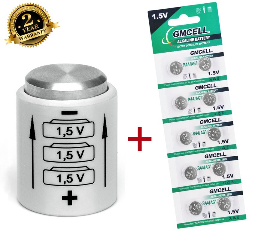 Battery Adapter For Kiev 60 Or 6S TTL Prism + 10 Batteries Button 1,5V LR44