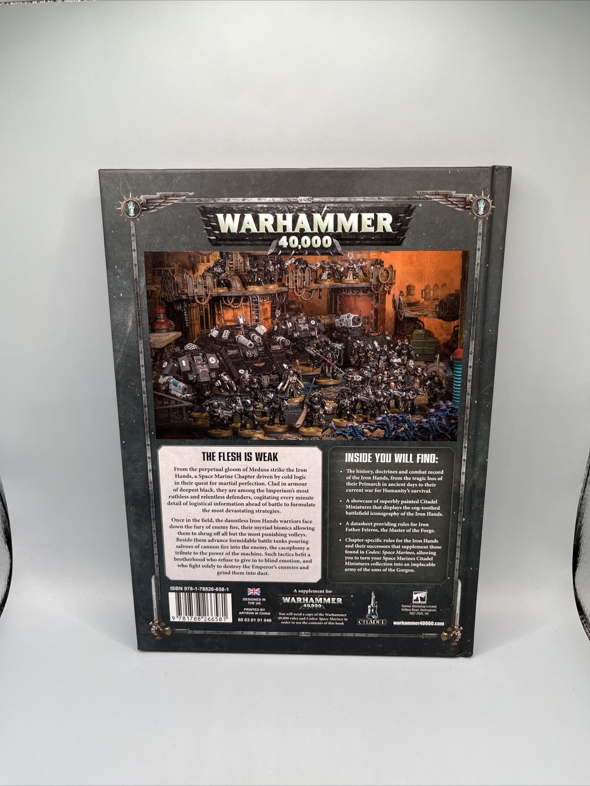 Warhammer 40k Space Marines Codex Supplement Iron Hands 8th Edition 2019