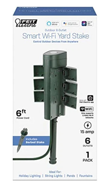 Feit Electric Plug/WiFi/STK/WP Work with Alexa and Google Home, Feit App, No hub