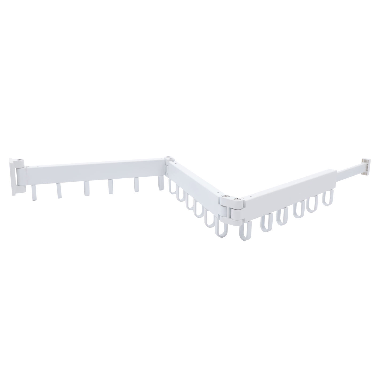 Laundry Clothes Storage Drying Rack Retractable Tri-Folding Hanger Wall-mounted