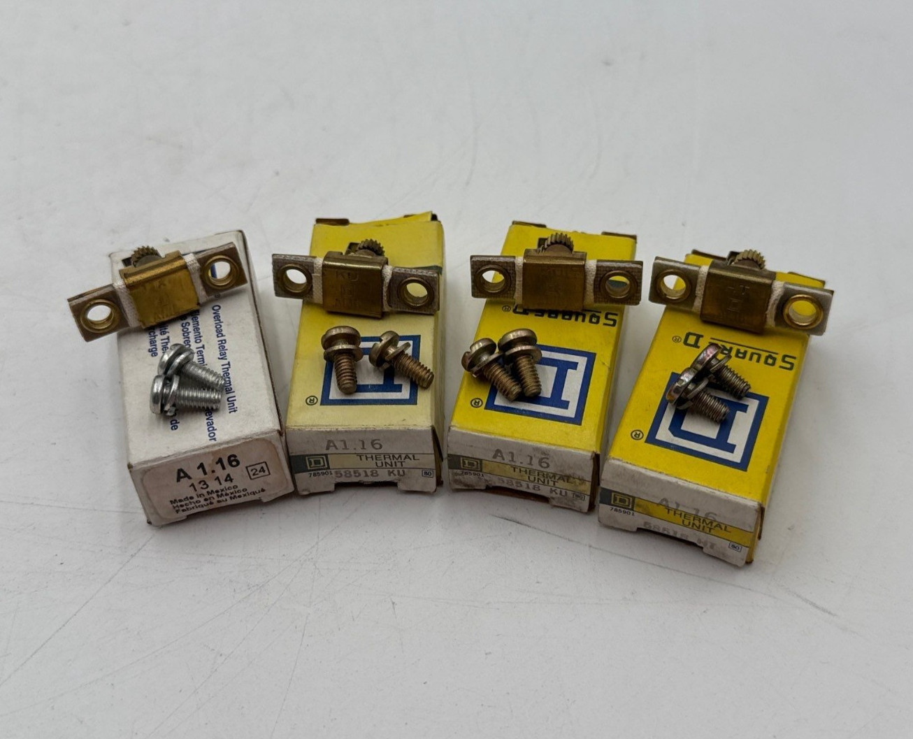 4PC Lot Square D A1.16 Thermal Overload Relay Heater Element Unit A116 4 Piece