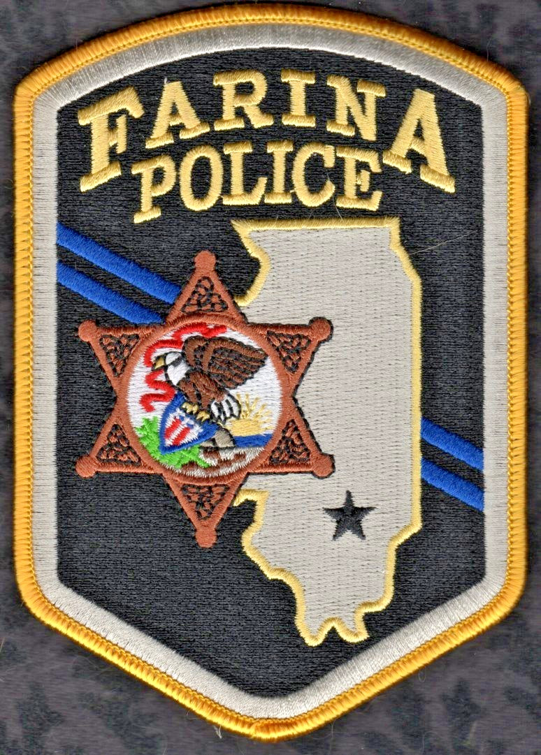 Farina Illinois Police Shoulder Patch --  Guaranteed Authentic