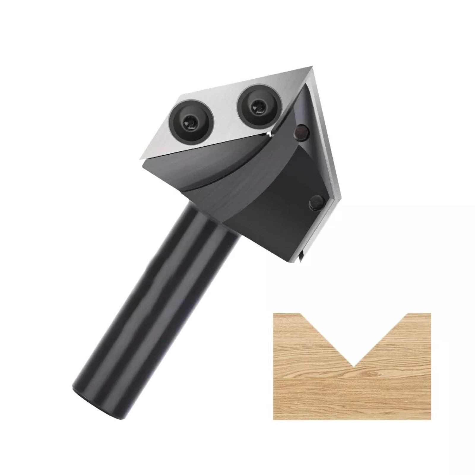 90 Degree V Groove Router Bit 1/2" Shank Carbide Insert For Woodworking Projects