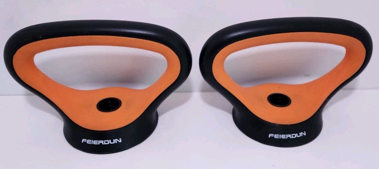 Set of 2 Feierdun Adjustable Kettlebell Handles for Plates HANDLE ONLY