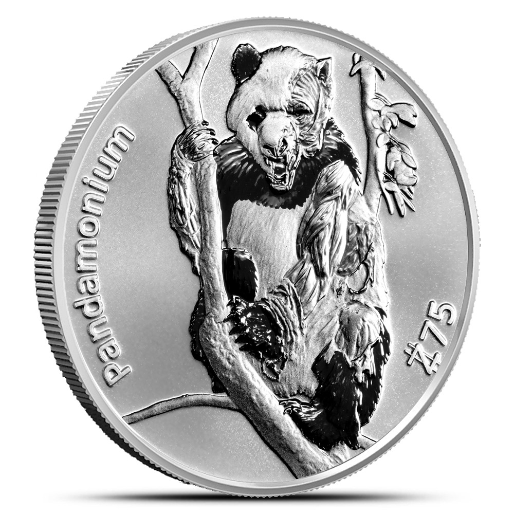 Zombucks PANDAMONIUM Currency of the Apocalypse 1 oz 999 Silver Round w/ Capsule