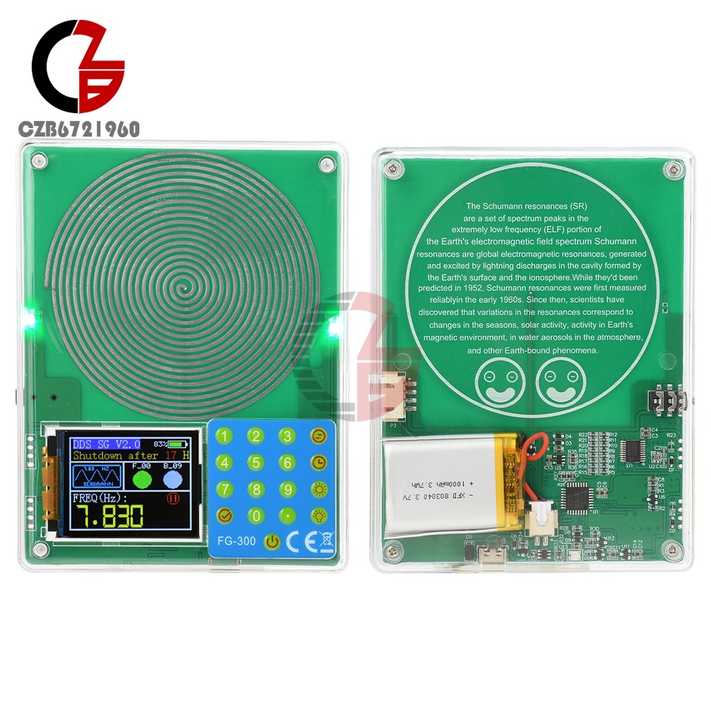 2x Digital Schumann Wave Generator Multiple Waveform Frequency Adjustable 200KHz