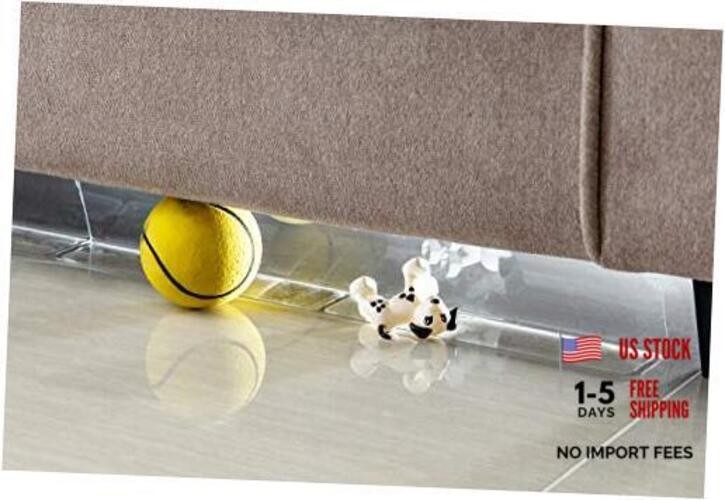 BOWERBIRD Clear Under Couch Blockers - Stop Toys from Going Under Couch Sofa