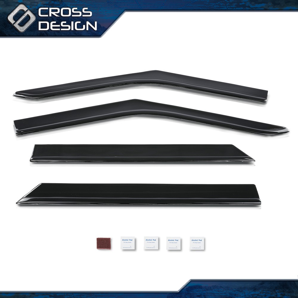 Window Rain Guards Visors Shield Out-Channel Fit For 2020-2025 Ford Explorer