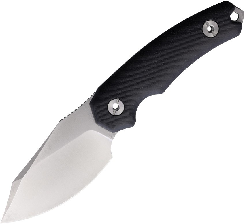 Kunwu Knives Stiffy D Black Micarta Vanadis-4 Fixed Blade Knife W/ Sheath 706BK2