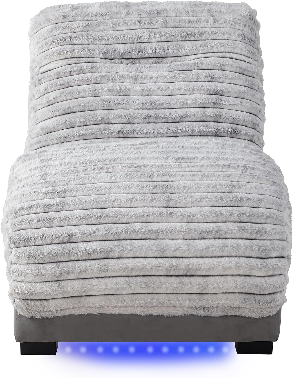 Grey Chaise Lounge with USB