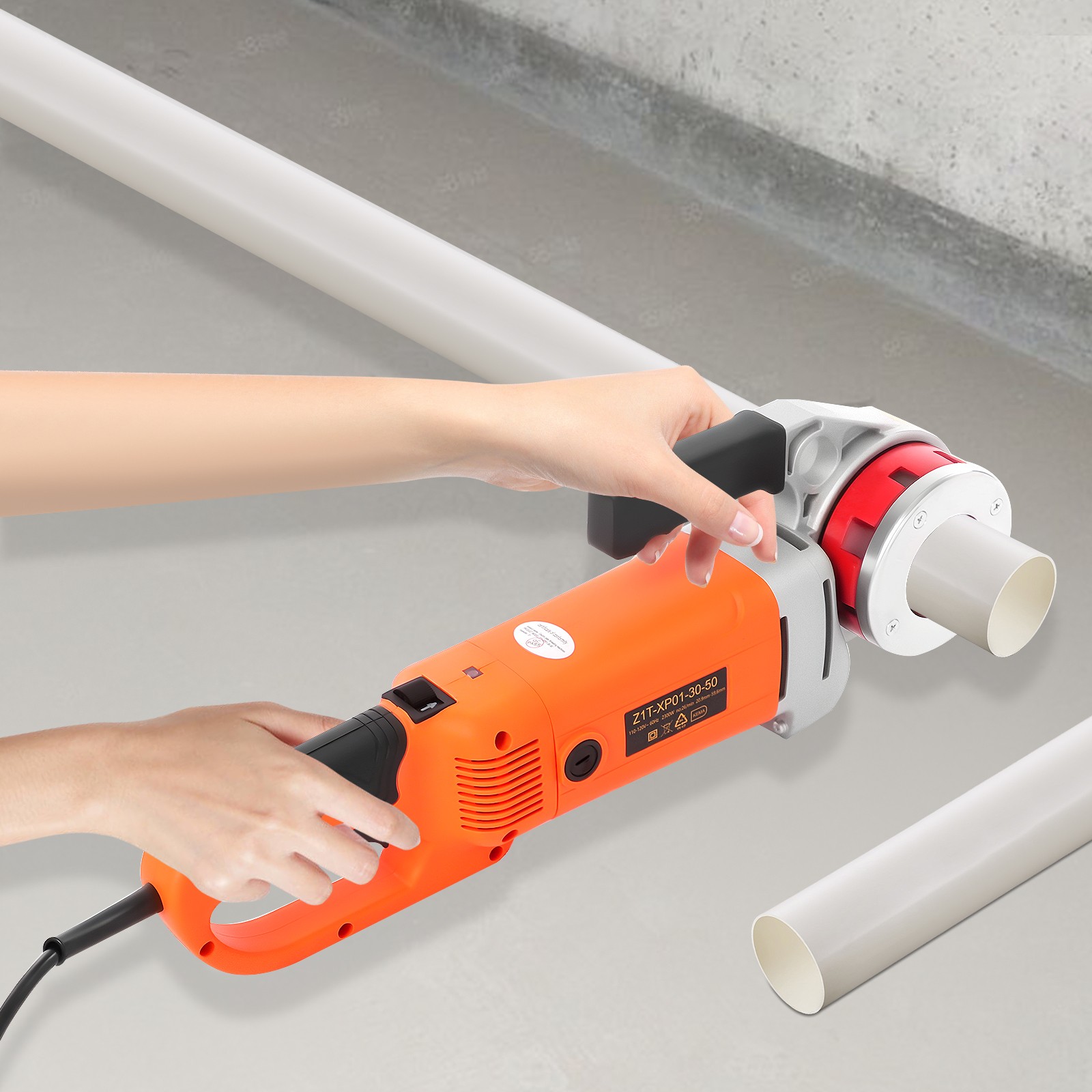 Handheld Electric Pipe Threader Threading Machine W/6 Pipe Cutter 1/2" - 2"