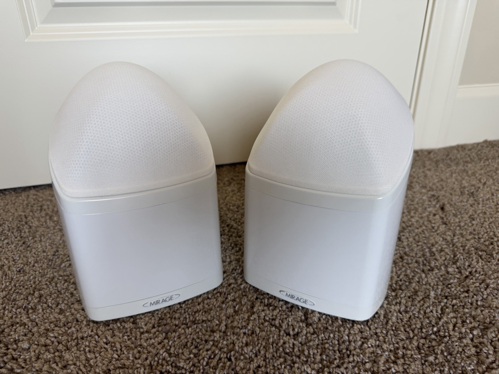 Mirage OS3-SAT Surround Speakers Pair White Wall/Ceiling Mounts Included