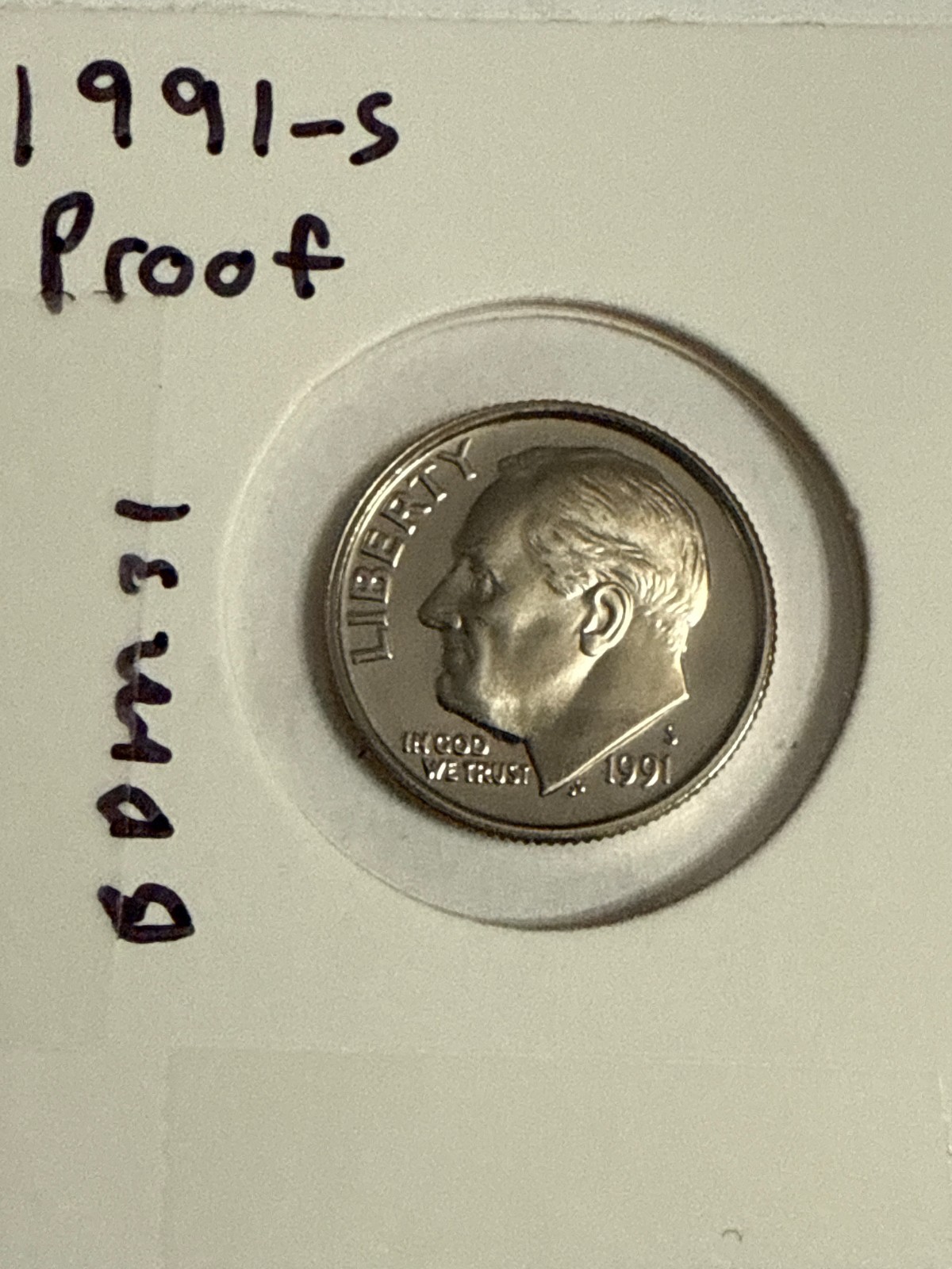 1991 S Proof Roosevelt Dime