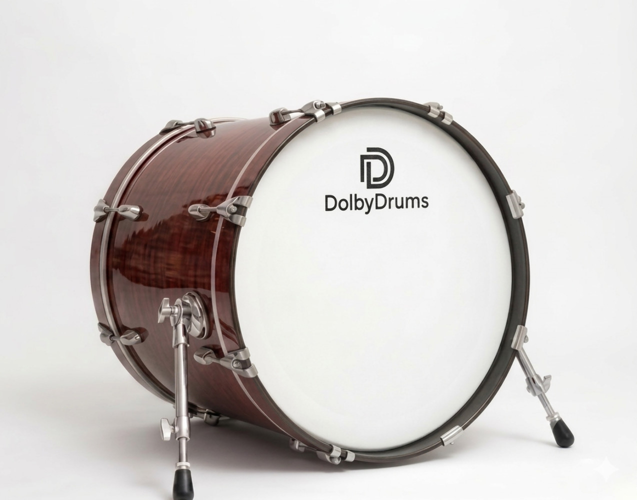 Dolby 22 x 14” Electronic Kick Drum Red Wood Bass for Roland Alesis Lemon