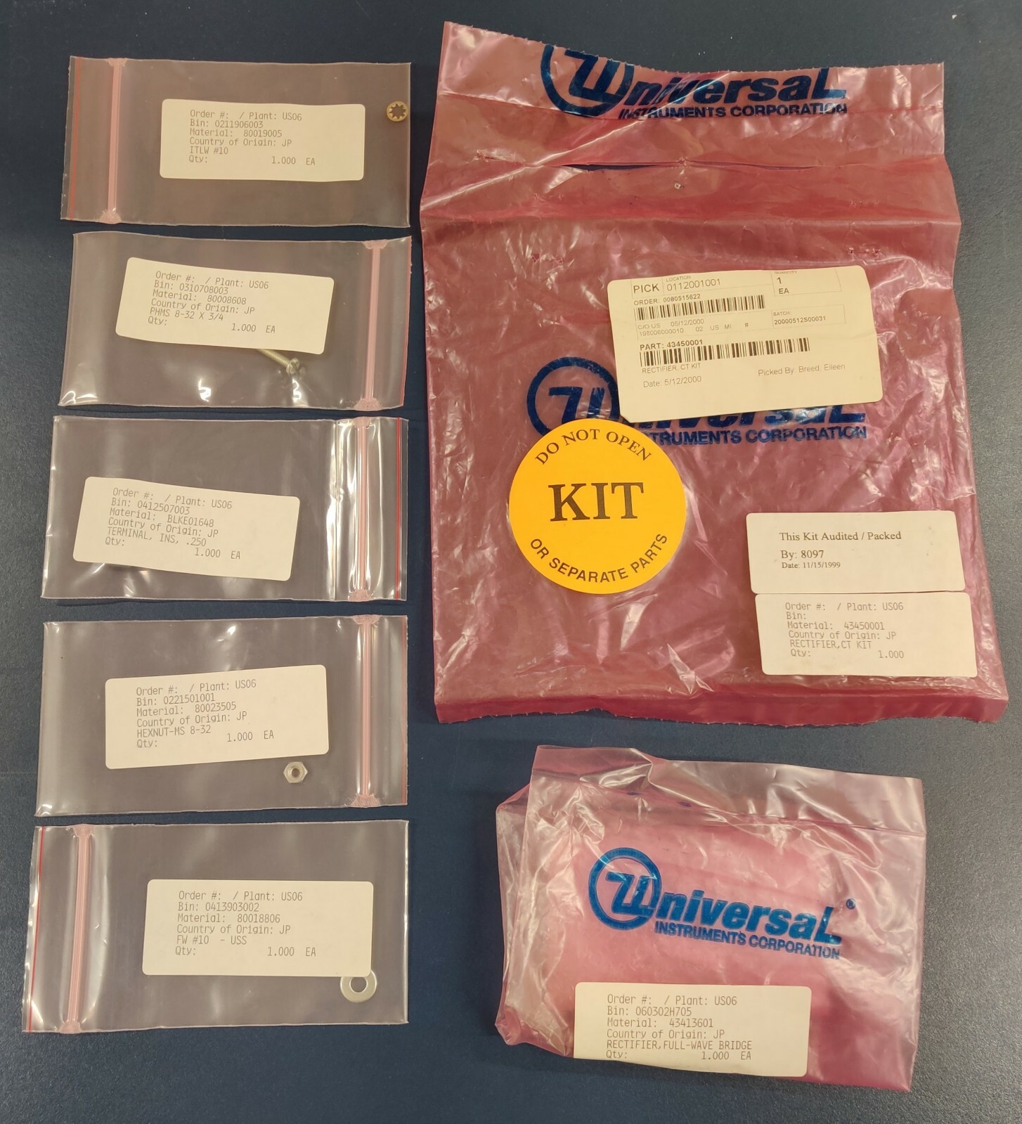 Universal Instruments Rectifier, CT Kit 43450001