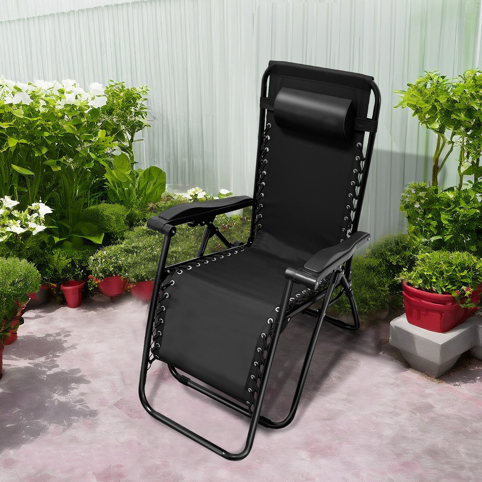 Zero Gravity Bunk Chair - Stackable Space-Saving Design for Small Balconies