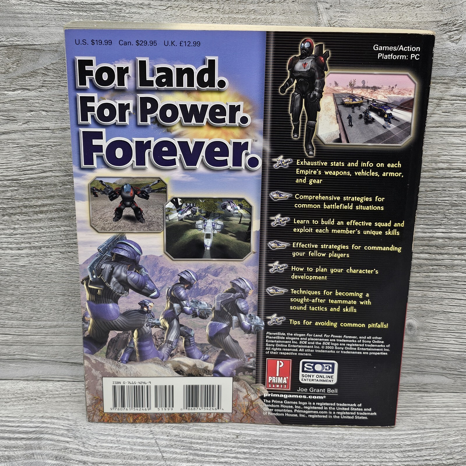 Planetside Prima PC Strategy Guide All 3 Empires Covered 35 Area Maps