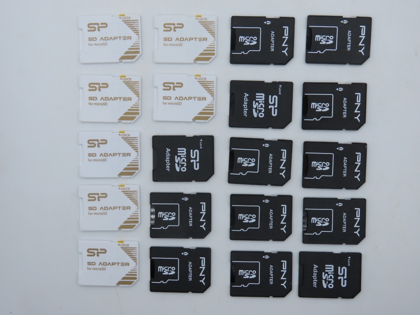 20pcs Micro SD to SD HC SDHC Memory Card Adapter Reader